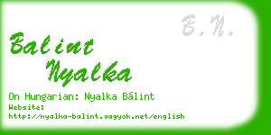 balint nyalka business card